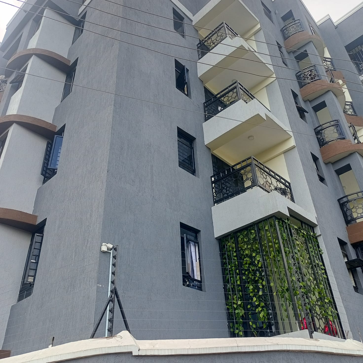 Luxury grey apartment complex