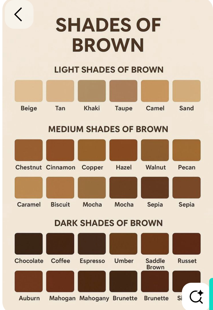 Shades of brown
